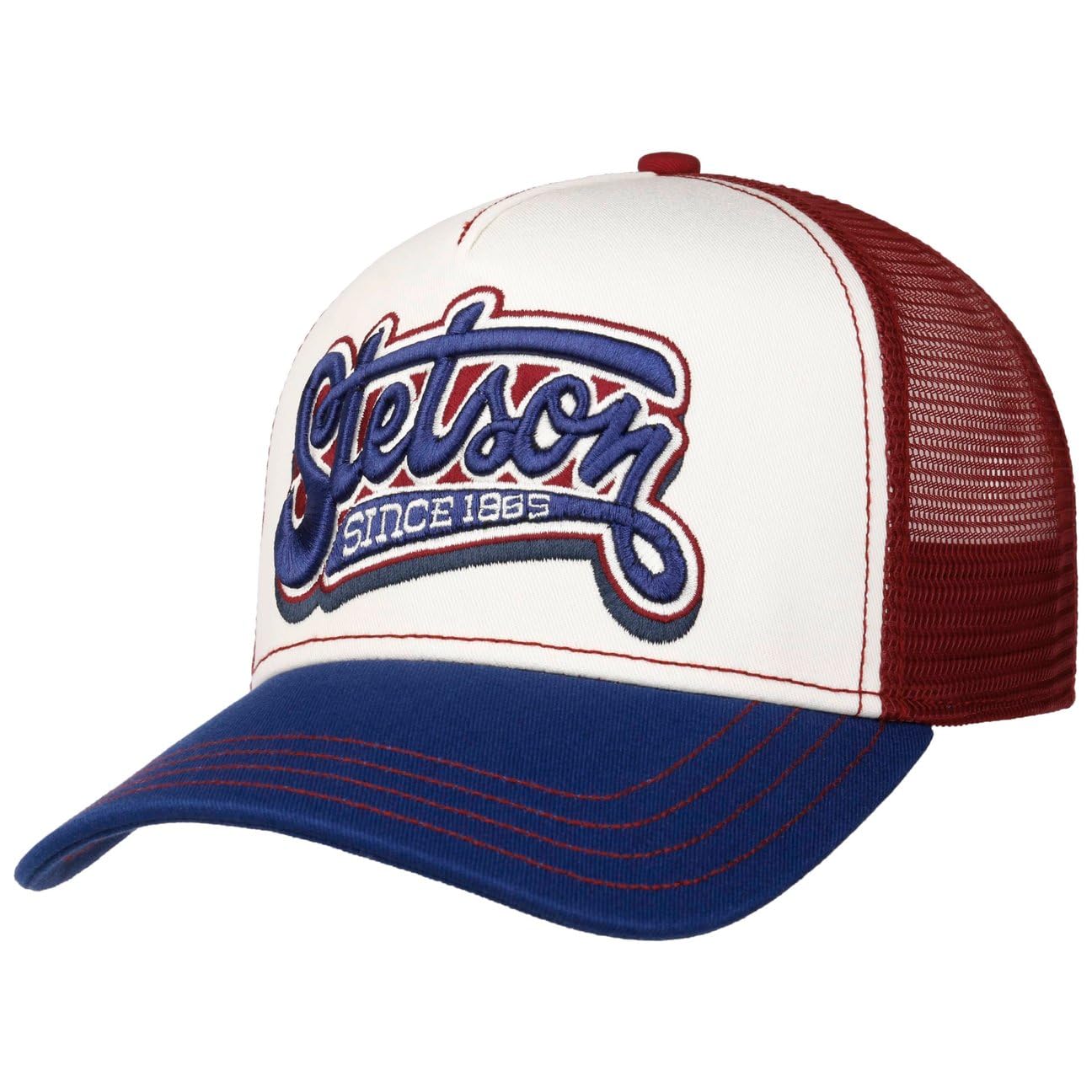 Stetson Lettering Trucker Cap Retro Herren Frühjahr Sommer