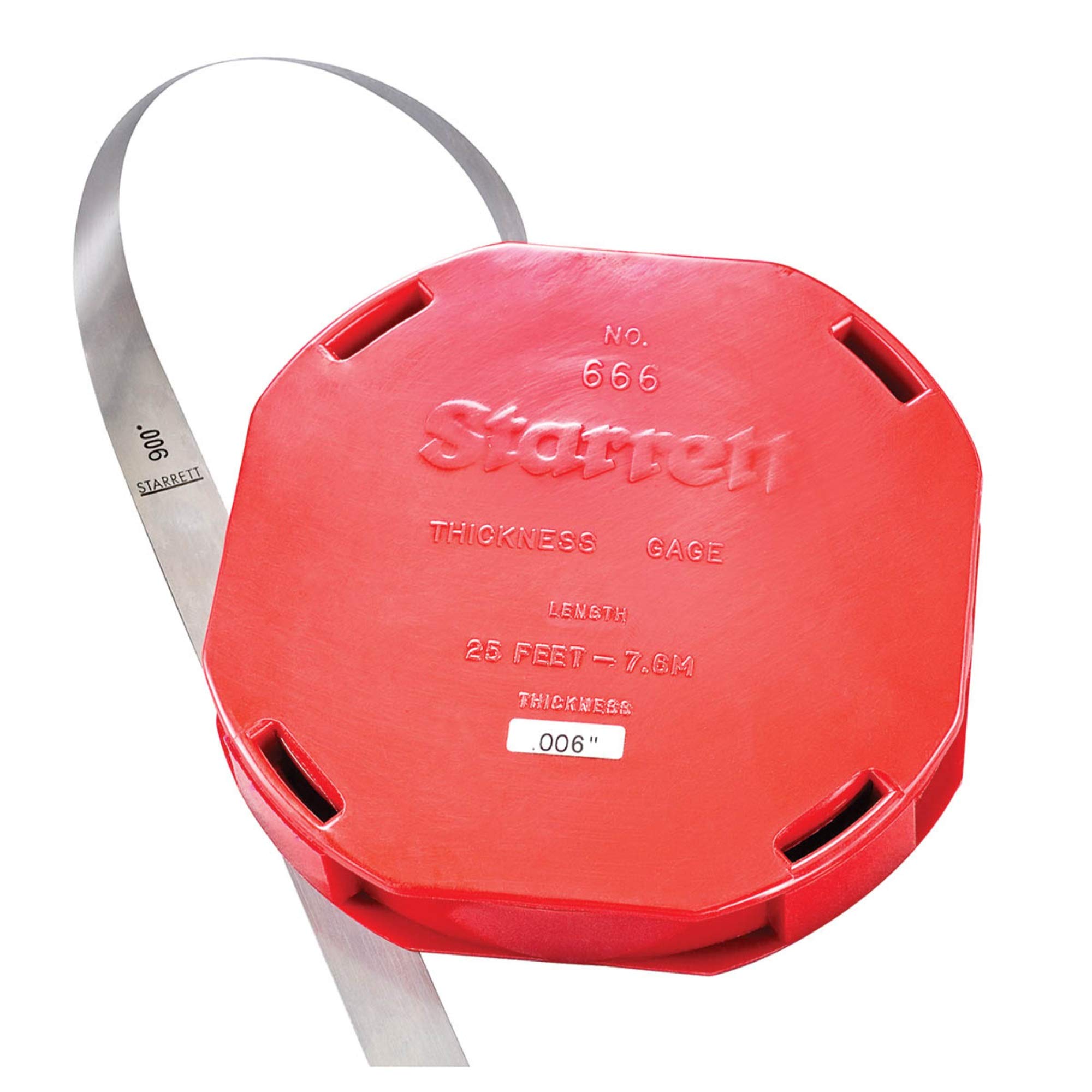 Starrett ls666 rollo con 6 espesores de .006 y funda protectora 2