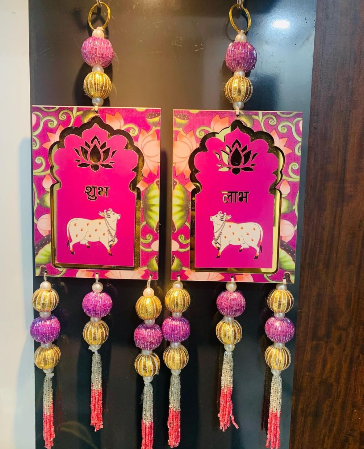 See full amazon price history chart for Handmade Multicolor Shubh and Labh Door Hangings,with Cow & Jhumki Ganpati Diwali Home Decoration Wall Hangings Temple Door Welcome Tags, Temple Decoration Items, 1 Pair by Urban Turtle (Pink) Handmade Multicolor Shubh and Labh Door Hangings,with Cow & Jhumki Ganpati Diwali Home Decoration Wall Hangings Temple Door Welcome Tags, Temple Decoration Items, 1 Pair by Urban Turtle (Pink) (B0DG3349CM) Amazon Price History, Amazon Price Tracker