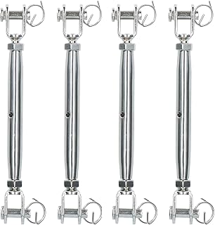 AB Tools Rigging Screw 8mm Jaw to Jaw Turnbuckle Straining Marine Grade 316 Stainless