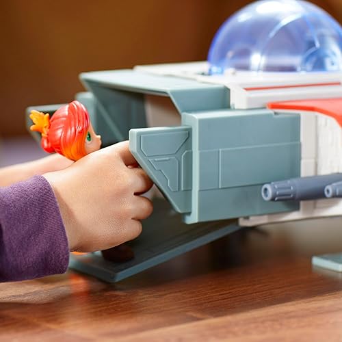 Miniatura 10 de Star Wars Young Jedi Adventures Nave de juguete Crimson Firehawk de 17 pulgadas con 2 figuras de acción, juguetes, juguetes pre-escolar para 3 años