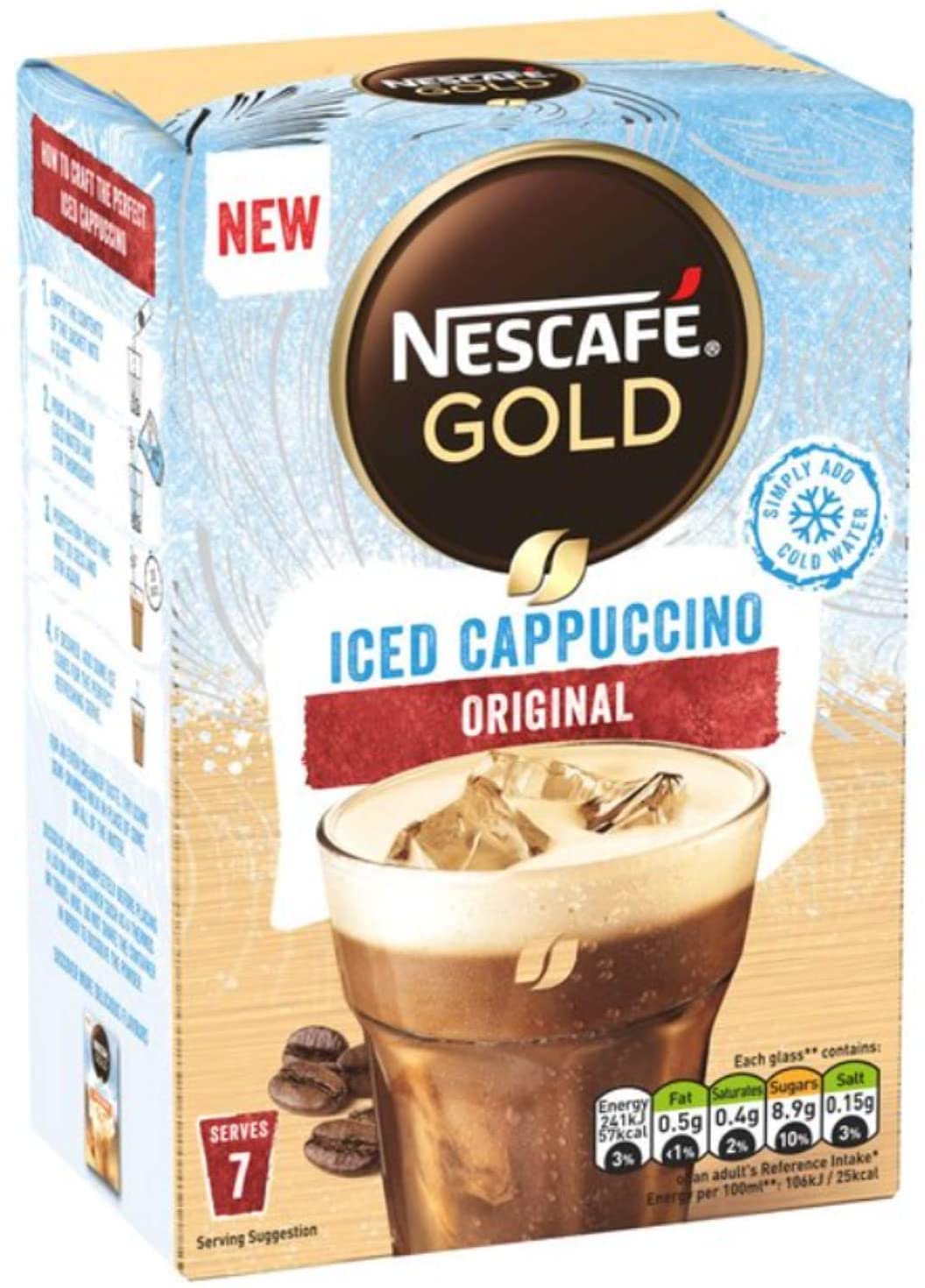 Buy Nescafe Salted Caramel Iced latte 7 Sachets x2 Packs Bundled With Nescafe Gold Original Iced