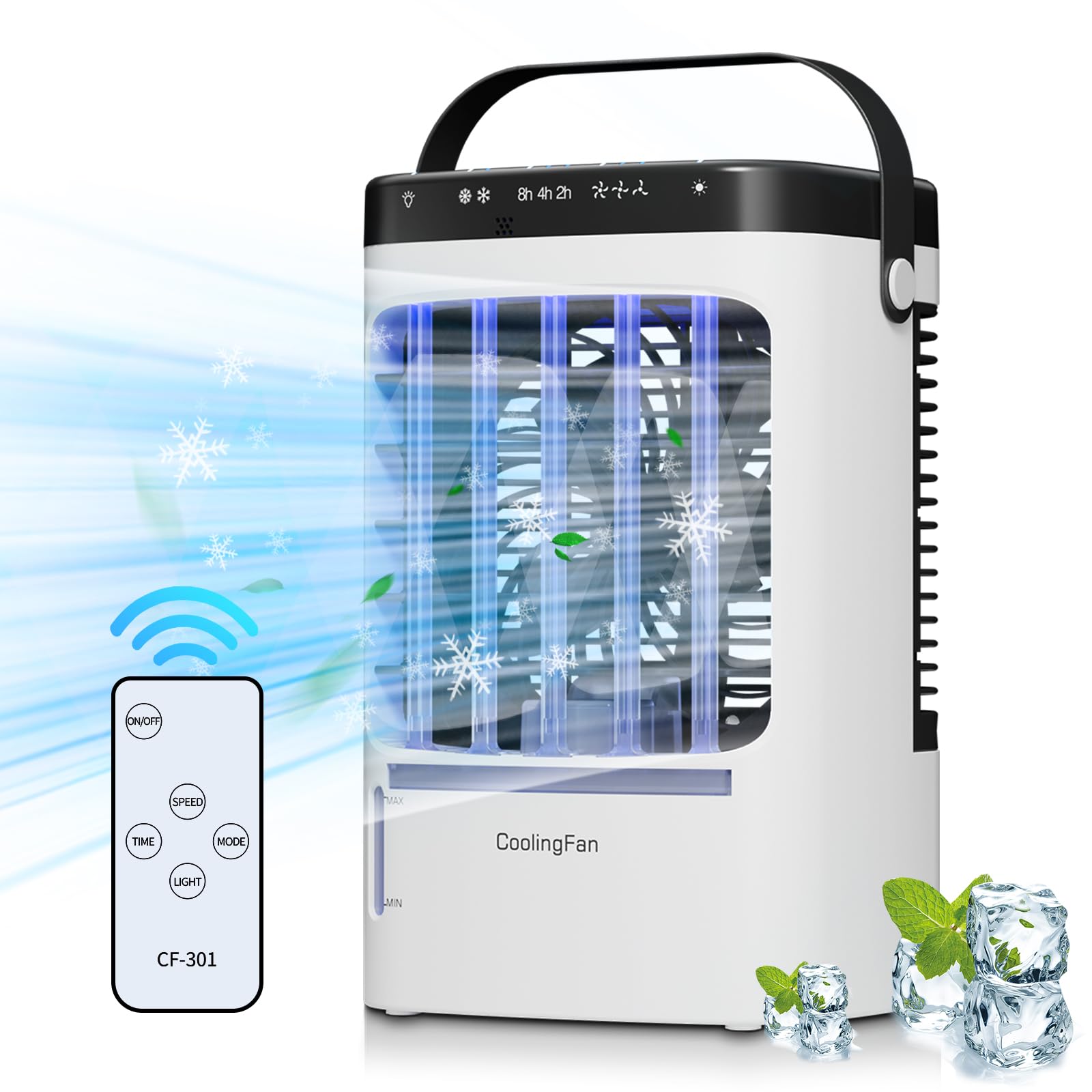 Amazon | 冷風機 強力 卓上クーラー 冷風扇 【2024・業界革新設計  