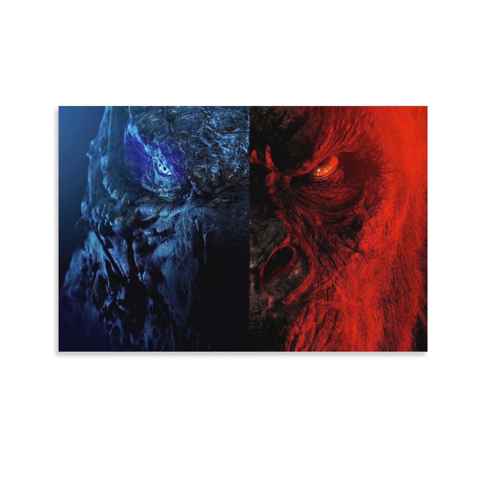 Mjczegdcr Unframe-King Kong-1 King Kong Paintings Canvas Wall Art Bedroom Wall Decor Canvas Prints Artwork For Living Room Wall Decorations Home Decor 20X30inch(50X75cm)