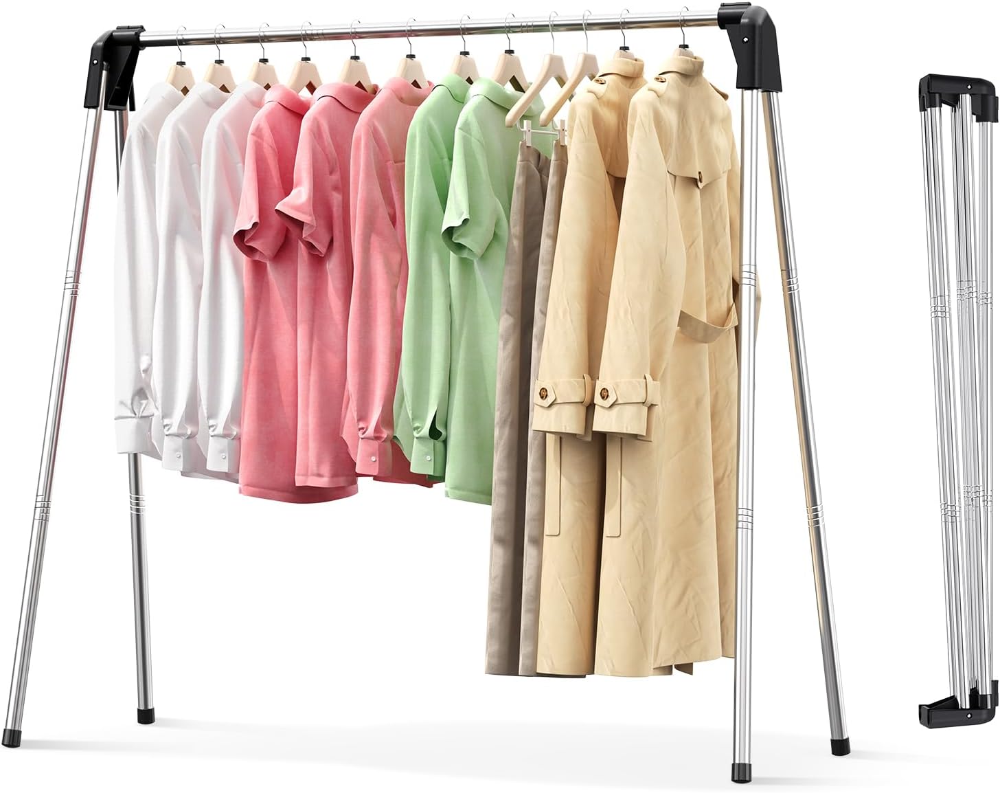 Amazon.com: exilot Foldable Portable Space Saving Clothes Drying Rack ...
