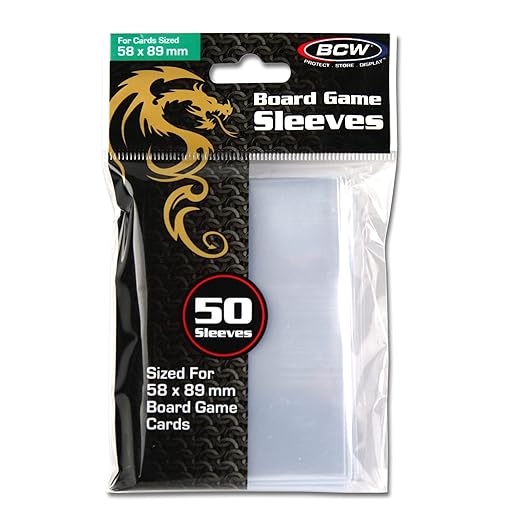 BCW Standard Chimera Board Game Card Sleeves 58 x 89mm