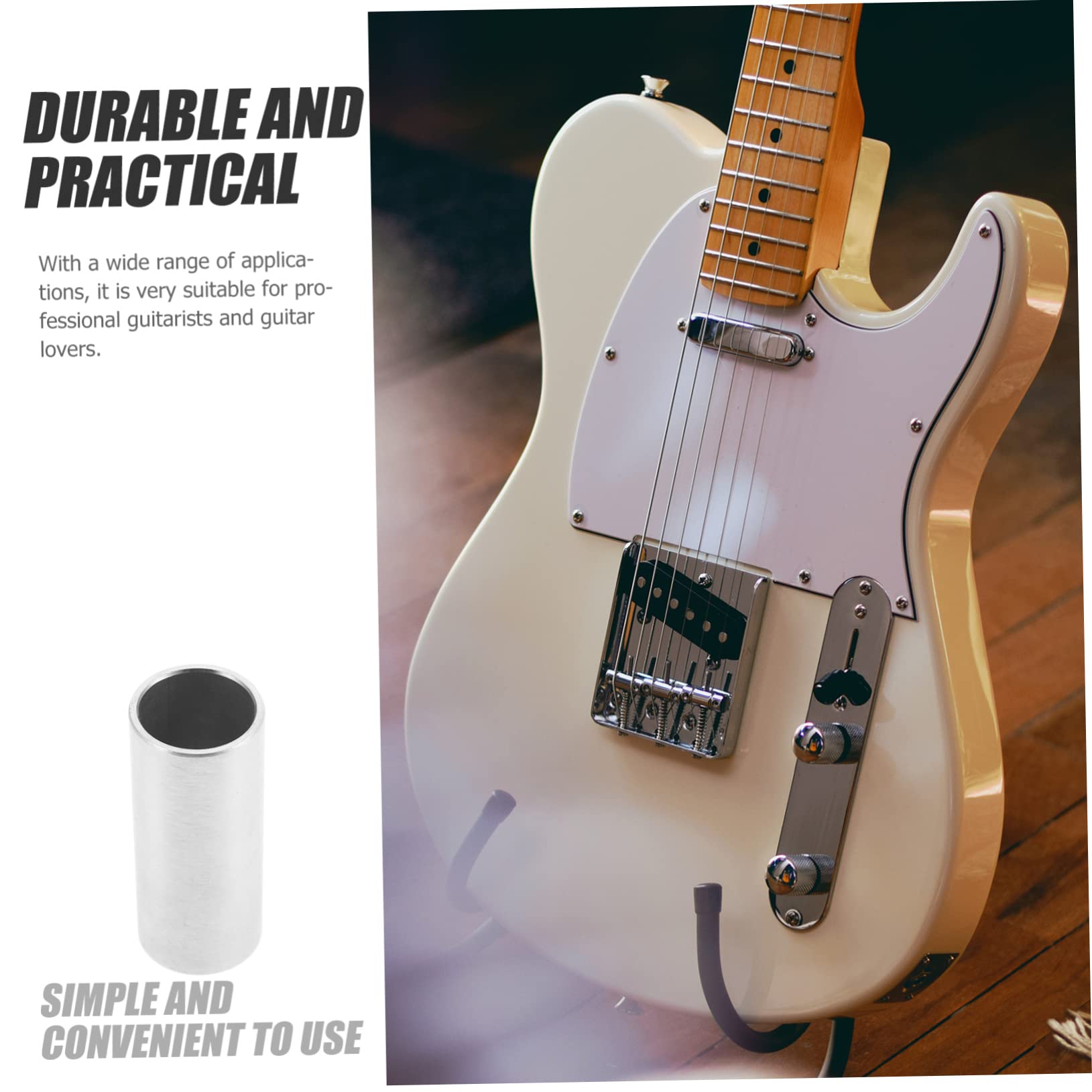 TOYANDONA Sturdy Guitar Slide Smooth and Guitar Accessory for Bass Electric Guitars