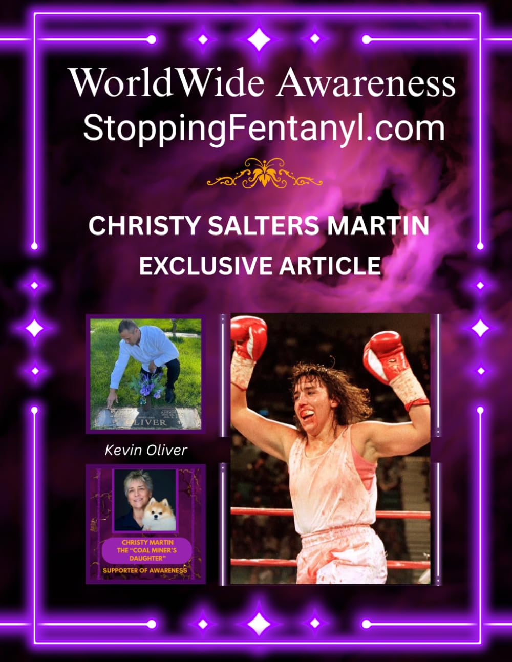 The World Wide Awareness Magazine: Fentanyl: Feature story Christy Martin "The Coal Miner's Daughter"