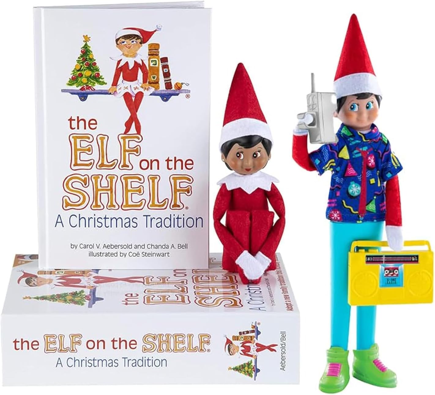 Elf on The Shelf - Brown Eyed Girl Scout Elf & Magifreez Retro Rad 80's Gear
