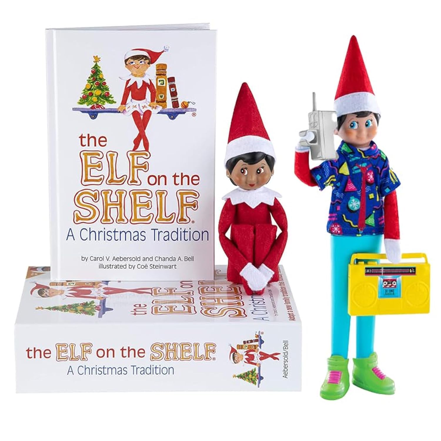 Elf on The Shelf - Brown Eyed Girl Scout Elf & Magifreez Retro Rad 80's Gear