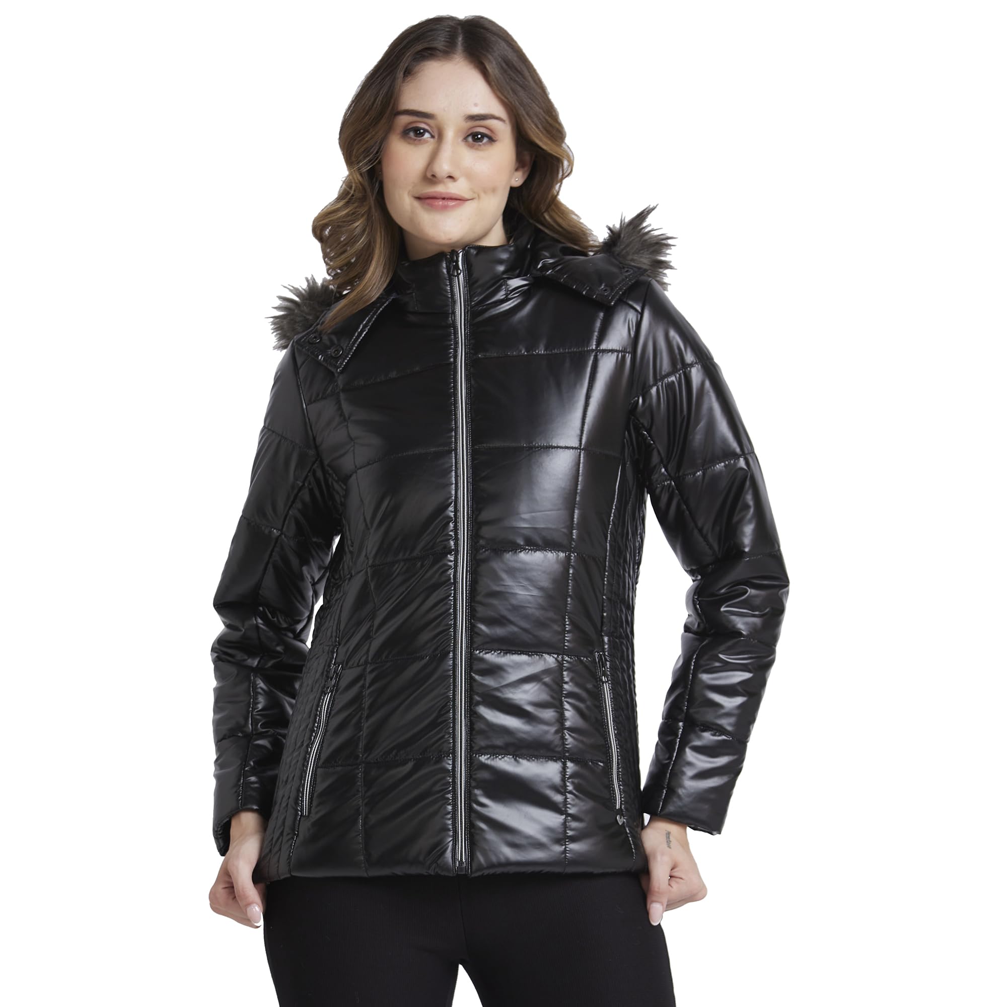 Spykar Women's Denim Standard Length Solid Jacket in blue