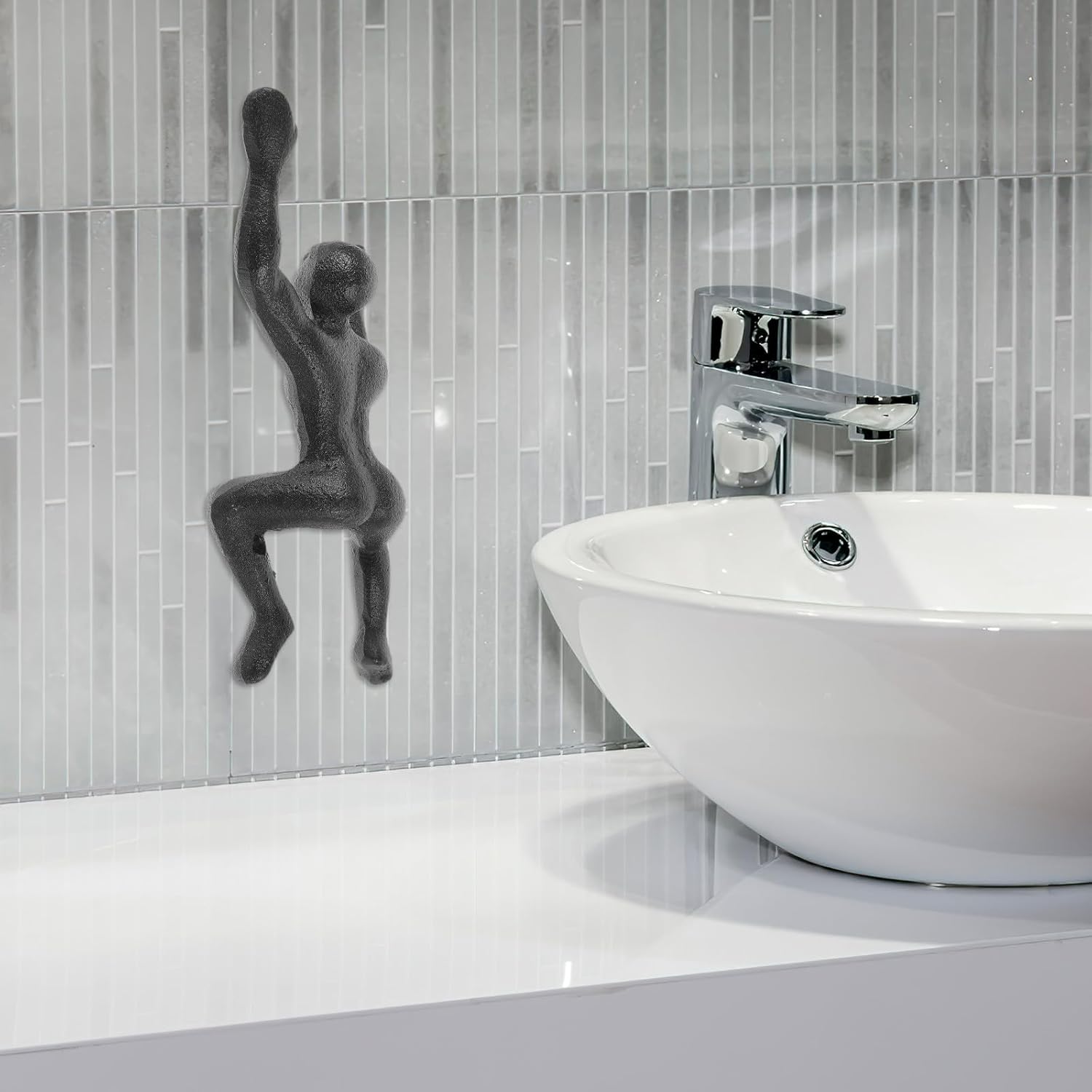 Garneck Cast Iron Wall Hooks for Hanging Coats and Bags, 2pcs Vintage Decorative Metal Key Holders, Heavy Duty Wall Mounted Coat and Hat Hangers for Home Entryway Organization