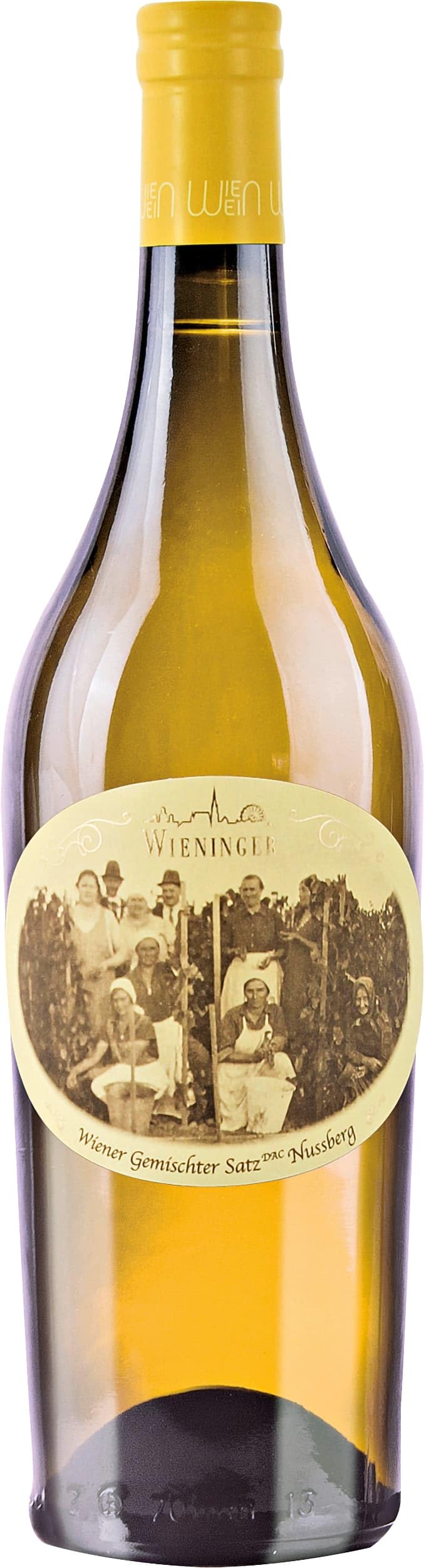 Wieninger Nussberg Wiener Gemischter Satz DAC trocken, BIO-Weisswein aus Wien Österreich (1 x 0.75 l) (Packung mit 6)
