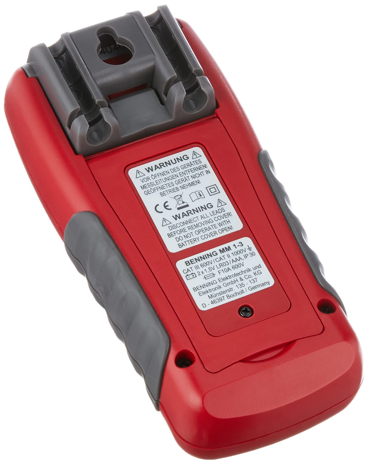 Benning MM 1-3 Digital-Multimeter (mit digitaler Anzeige, einpolige Phasenprüfung, inkl. Tasche, Messgerät) 44083