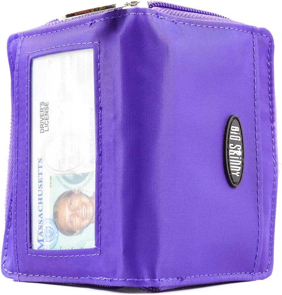 Big Skinny Polka Accordion Card Case Slim Wallet, Holds Up to 30 Cards