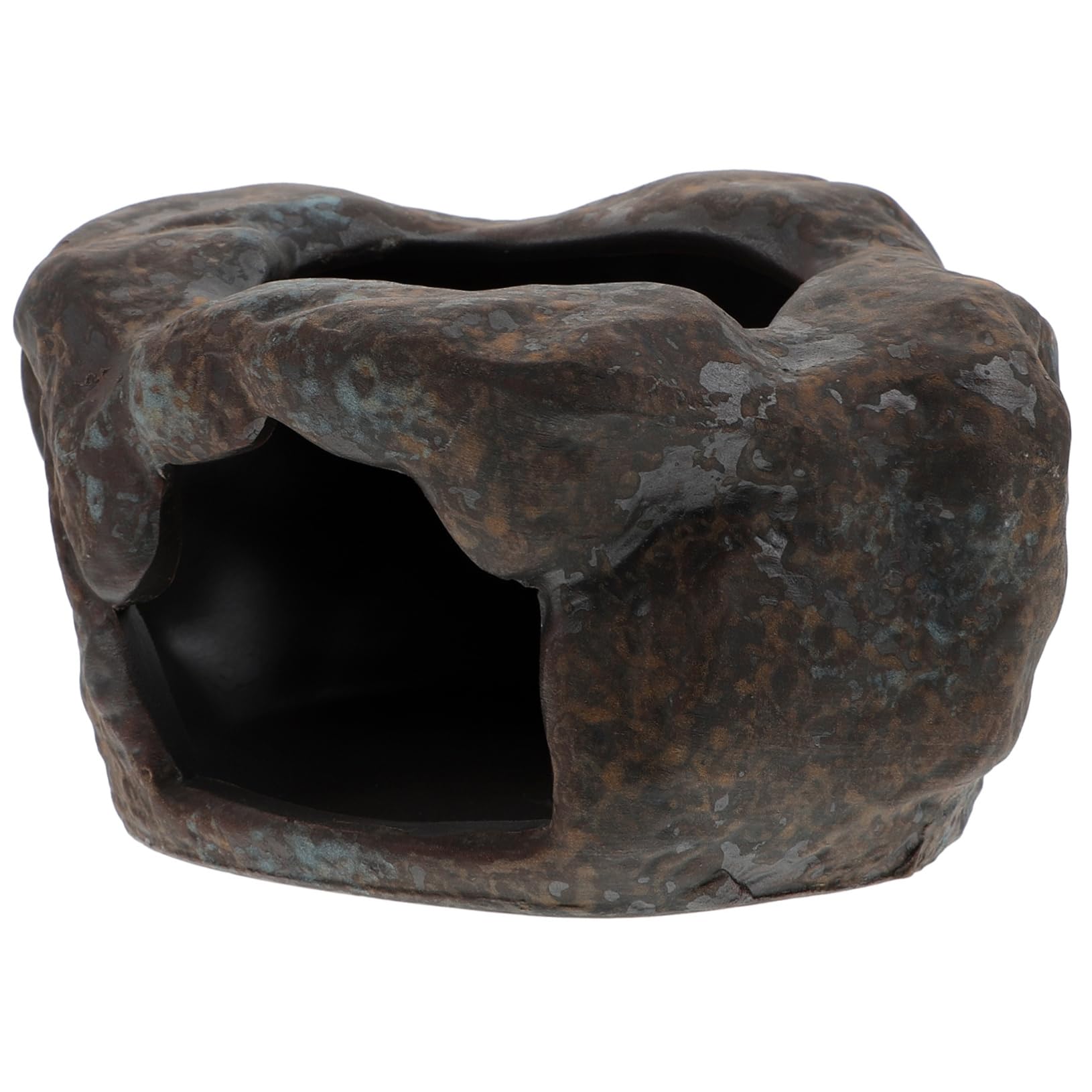 Hemobllo 1Pc Vintage Ceramic Tea Warmer Hollow Out Teapot Heating Tool for Household Use and Easy to Clean Tea Pot Candle Heater Brown