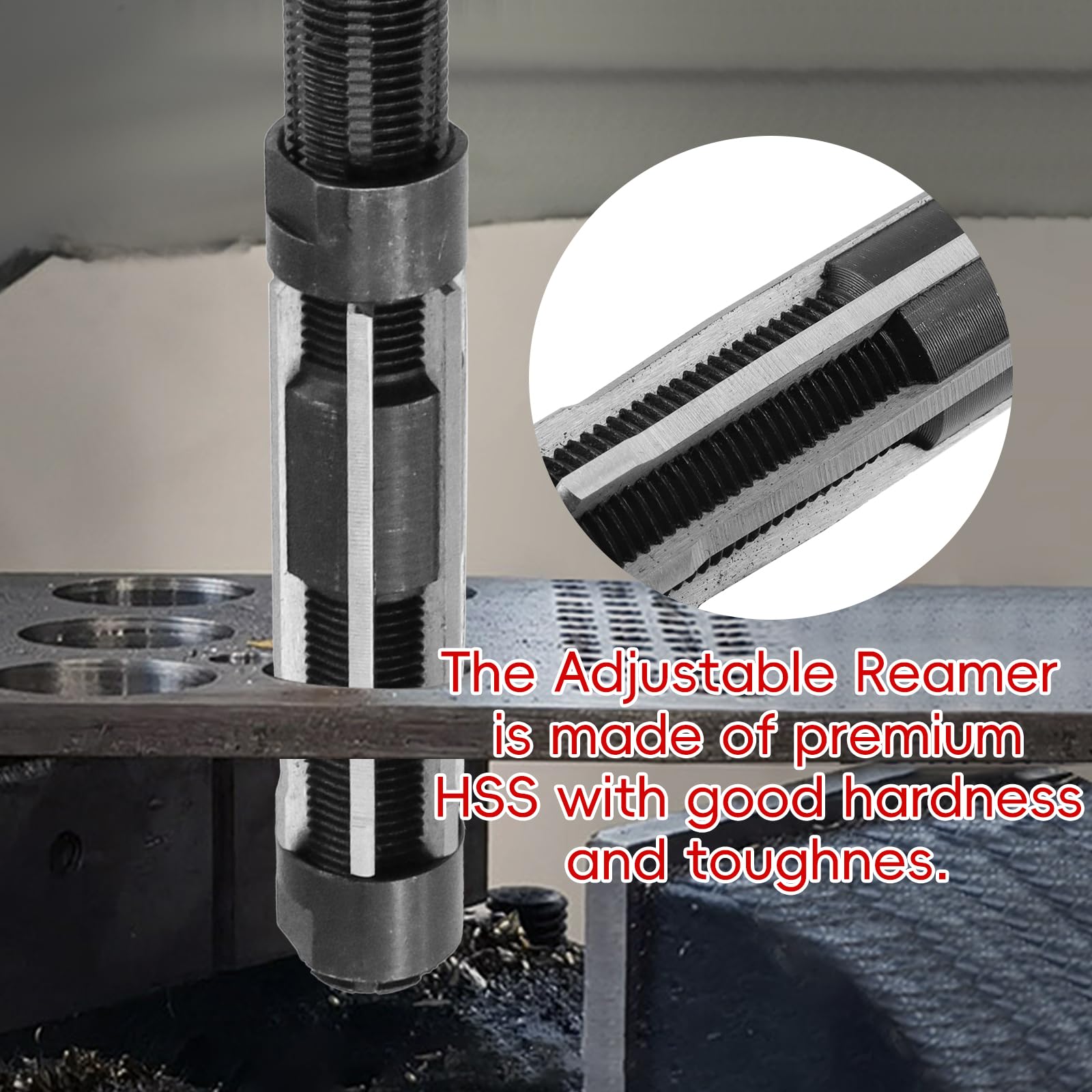 Adjustable Hand Reamer - Precise Hole Sizing -5 Adjustable Hand Reamer - Precise Hole Sizing -5