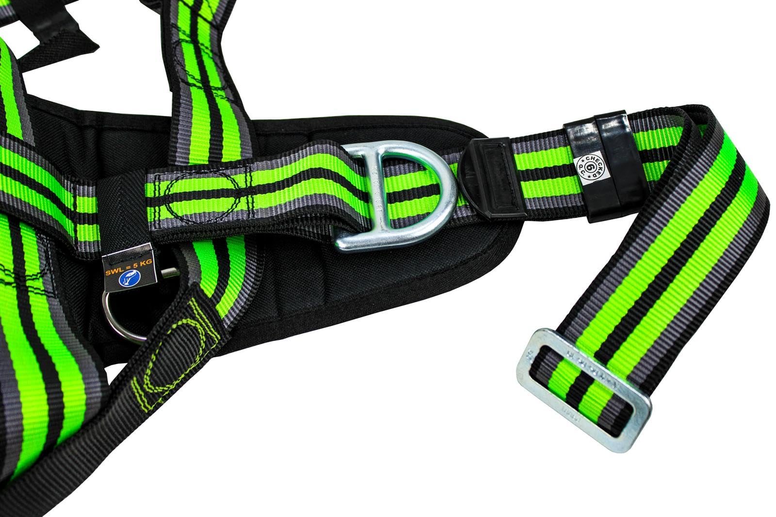 Kratos Safety EN358/361 - Arnés de seguridad con correa de sujeción y silbato, hasta 140 kg, PSA, EN358/361
