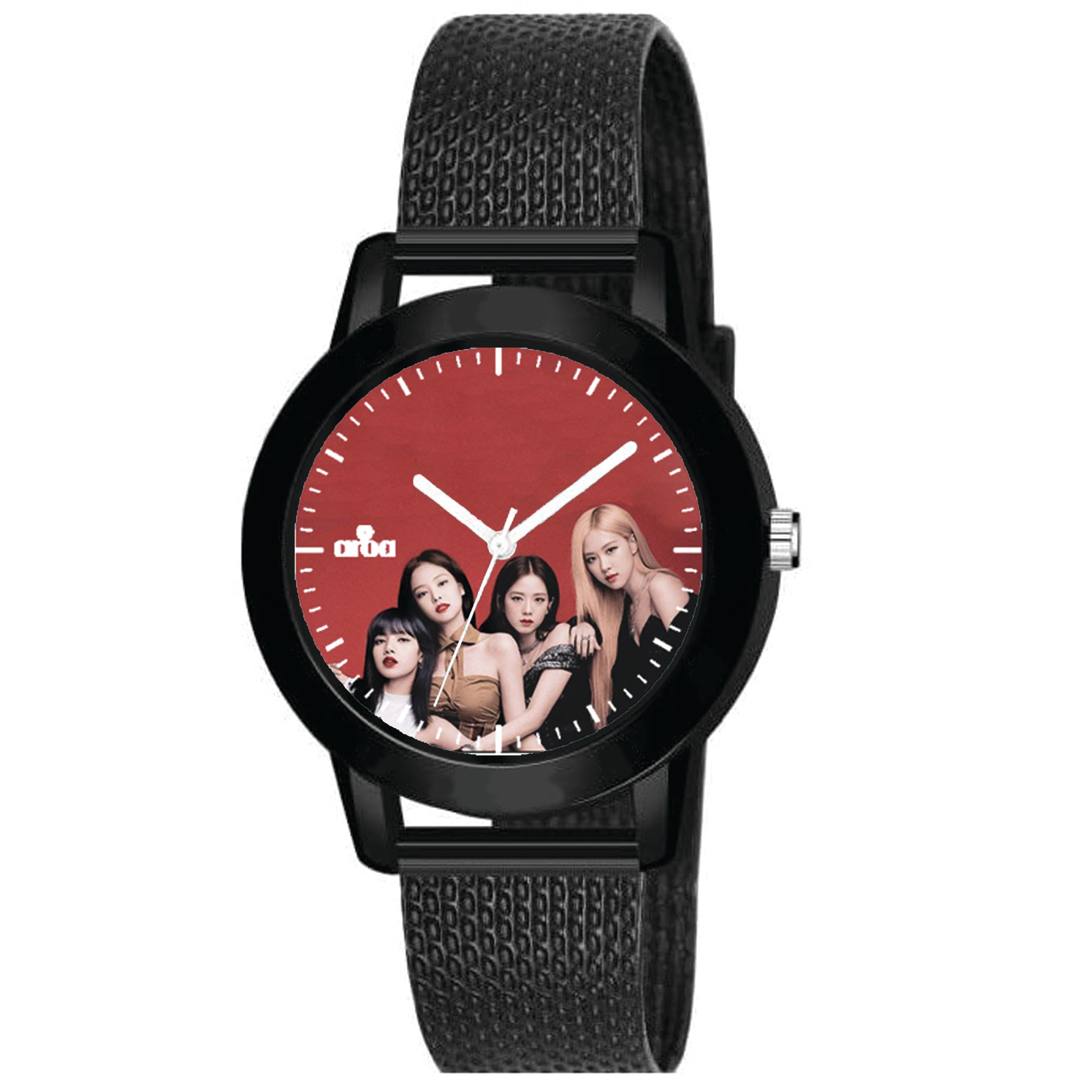 AROA Watch for Womens with Blackpink Members with Red Background Model :863 in Black Metal Type Rubber Analog Watch Red Dial for Women Stylish Watch for Girls (B0CCDX8TW8) Amazon Price History, Amazon Price Tracker