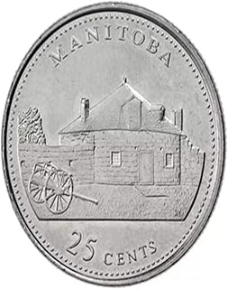1992 (1867-) Canadian 25-Cent Manitoba Confederation 125th Anniv/Provincial Quarter Coin UNC