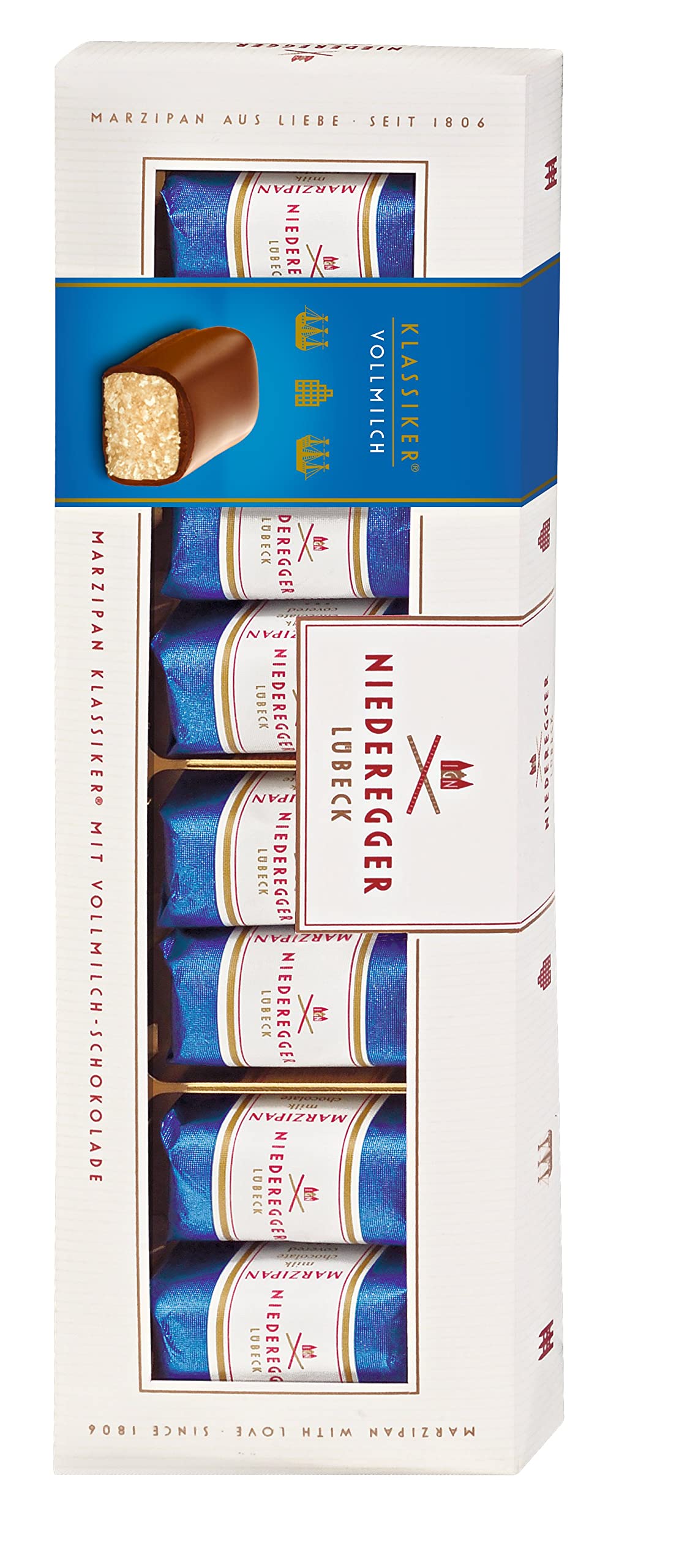 NiedereggerMarzipan Classics Gift Box - Milk Chocolate, 3.5 oz