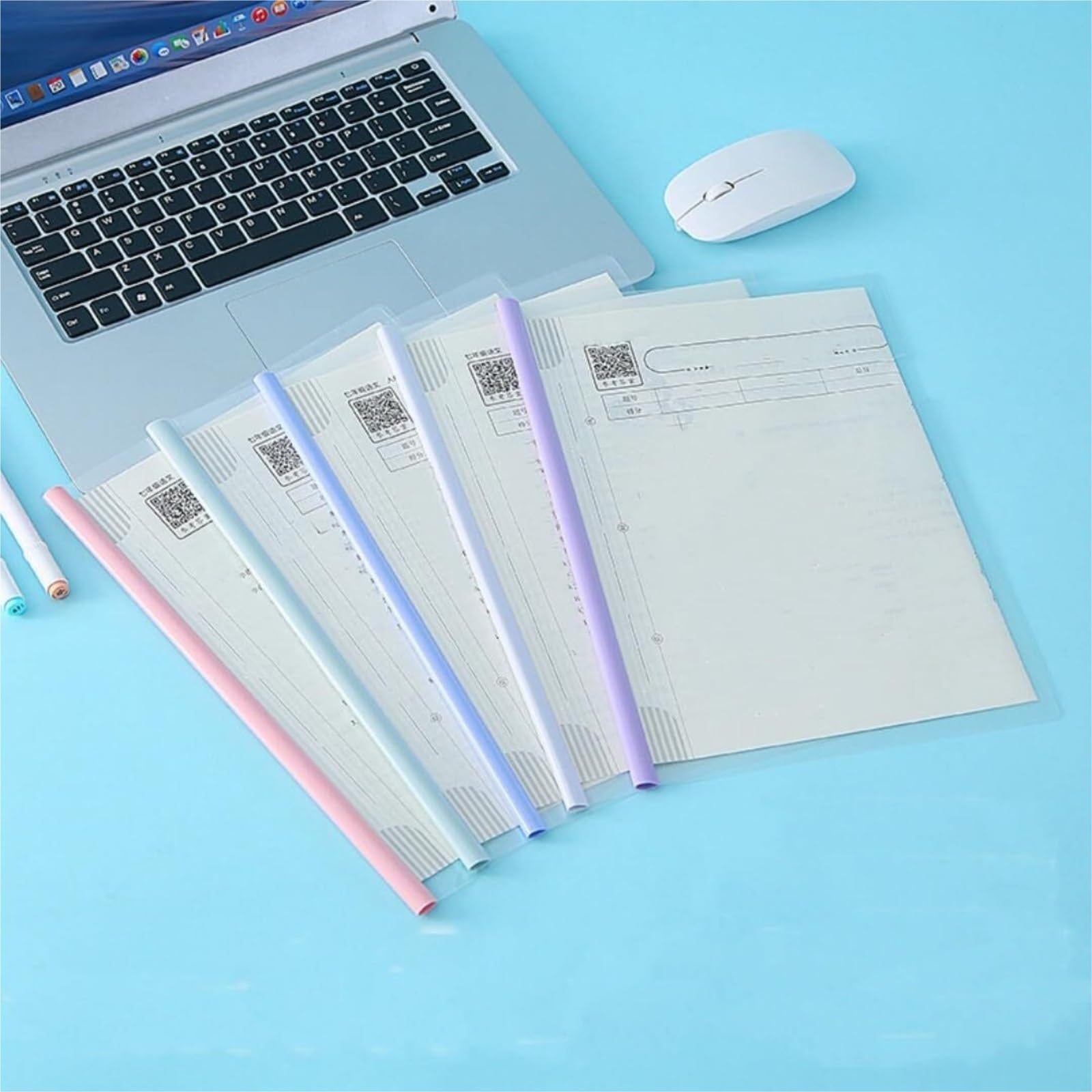 ordner 20er-Packung Durchsichtige Berichtshüllen For A4-/Letter-Papier Mit Schiebeleiste, Transparente Aktenordner For Lebensläufe Und Präsentationen, Organizer-Ordner aktenordner