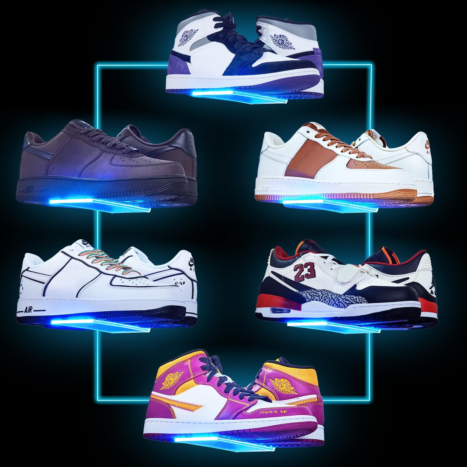 Amazon.com: Floating Shoe Display, Floating Shoe Shelves, Sneaker Shelf ...