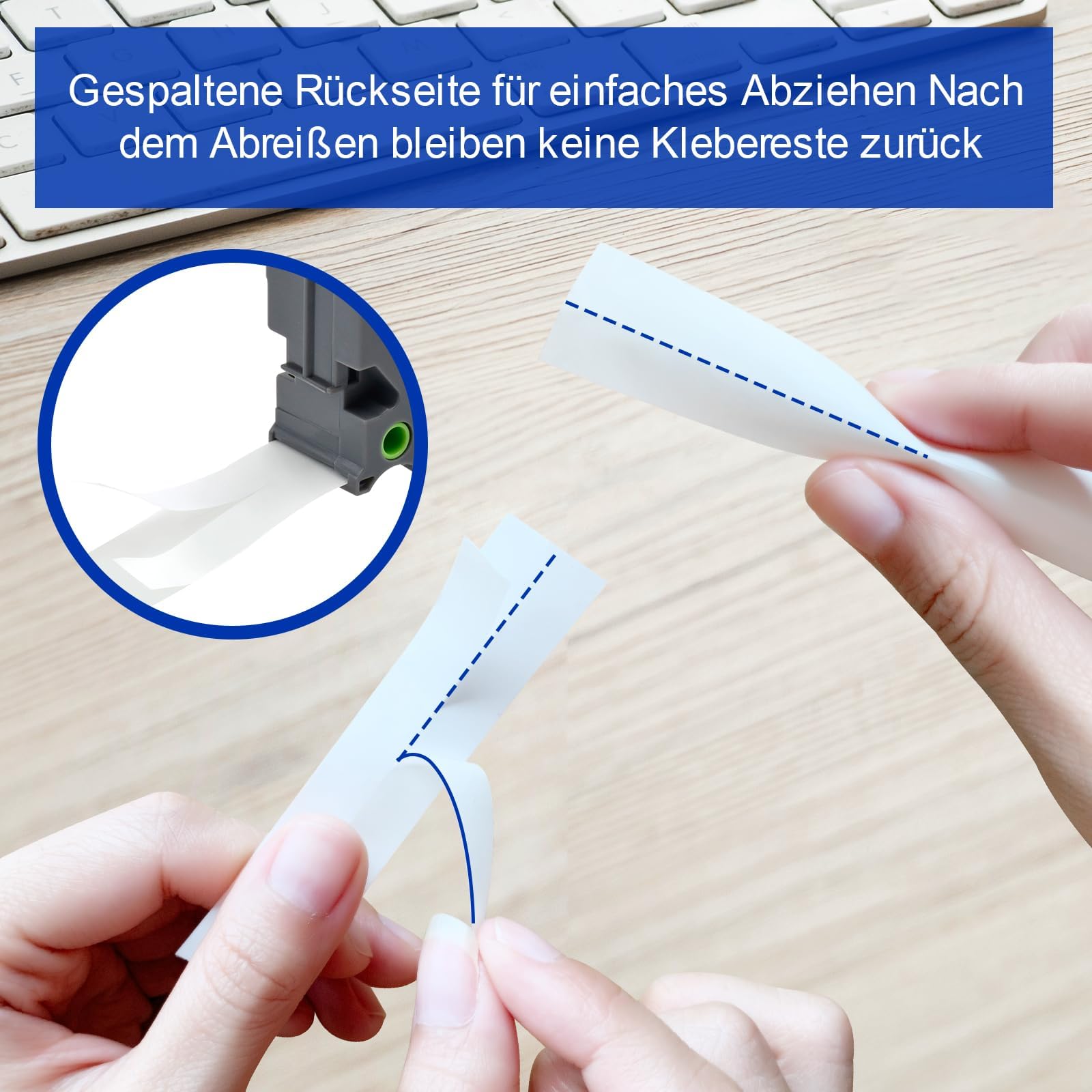 20er-Pack Ersatz-Beschriftungsband für TZe231 Brother P-Touch Beschriftungsgerät, 12mm (0,47 Zoll) laminiertes weißes Tz-Band, kompatibel mit PT-D210, PT-D200, PT-D220, PT-H100, PT-H110, PT-D600, Schw