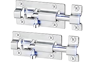 2 Pack Slide Bolt Door Locks, Reliable Security for Your Home