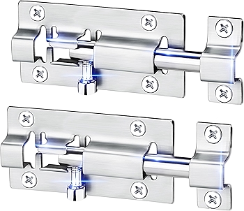 FATLODA 不锈钢滑动门闩锁 2件装