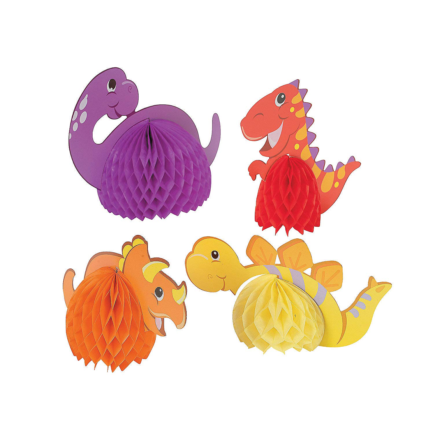 Fun ExpressOriental Trading Company Dino 1St B-Day Tissue Centerpieces (6Pc)