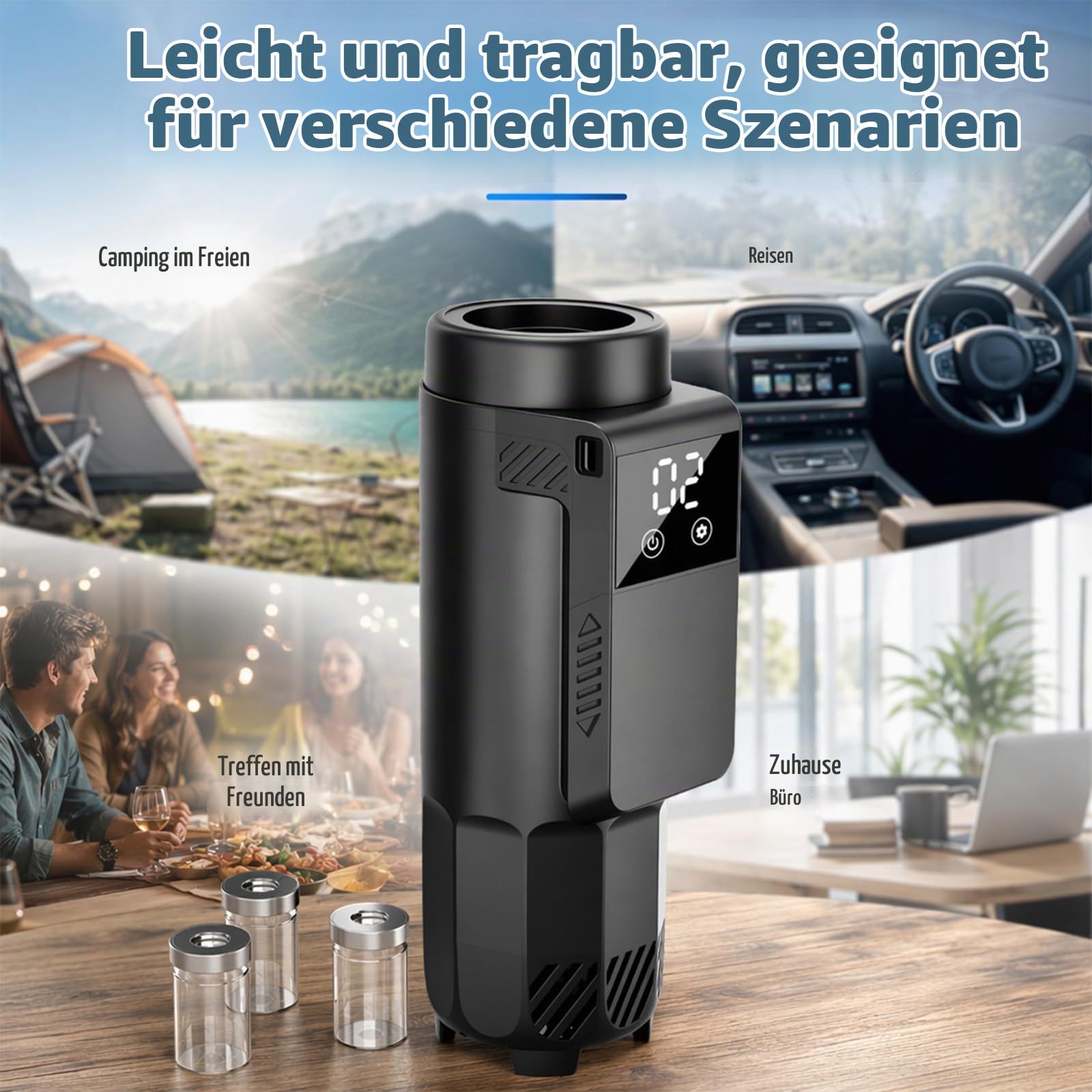 Insulin Kühltasche elektrisch USB Medikamenten Kühltasche für 7 Insulinpens Reise 0-18°C Temperaturkontrolle Mini Kühlschrank für Diabetiker Medikamente Box Diabetikerbedarf unterwegs Tragbar