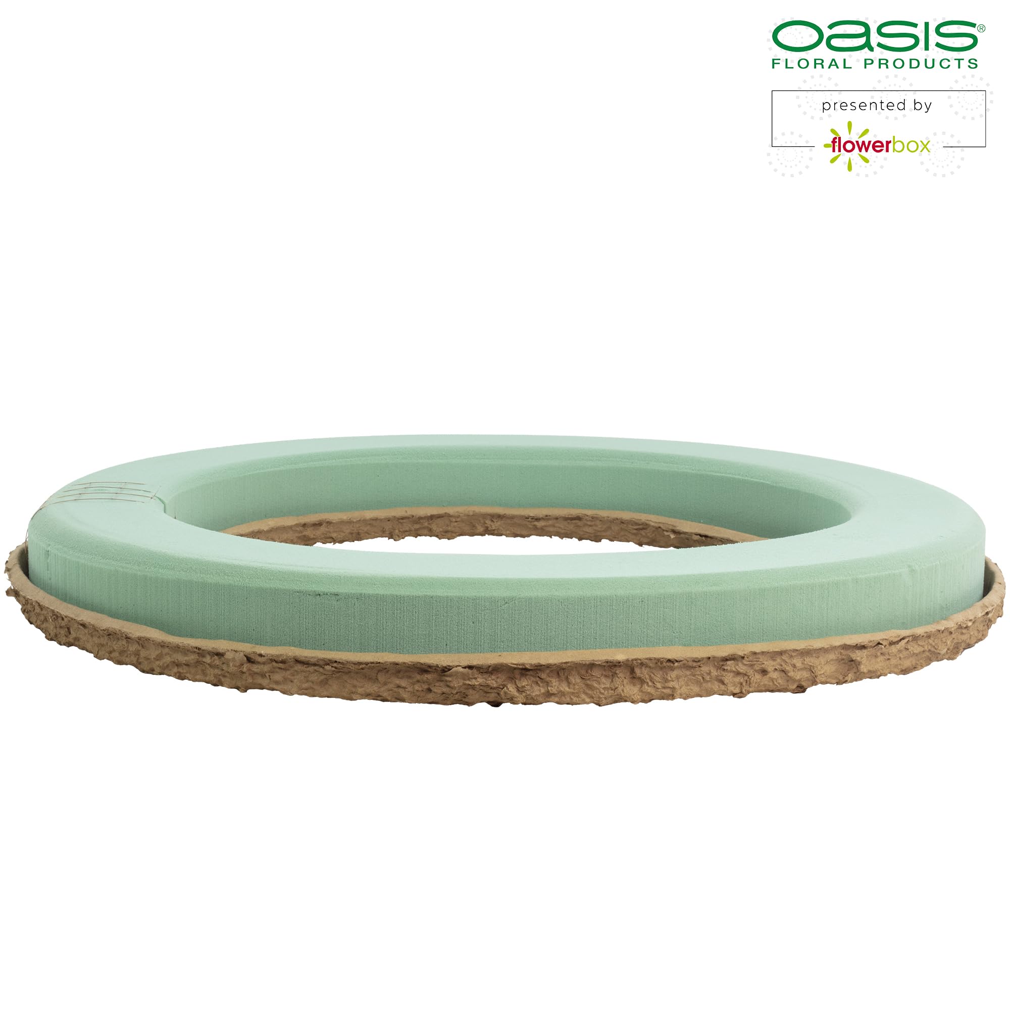 FLOWERBOX Oasis pianka florystyczna BIOLIT wieniec Ø 68 cm masa wtykowa gąbka - 2 sztuki