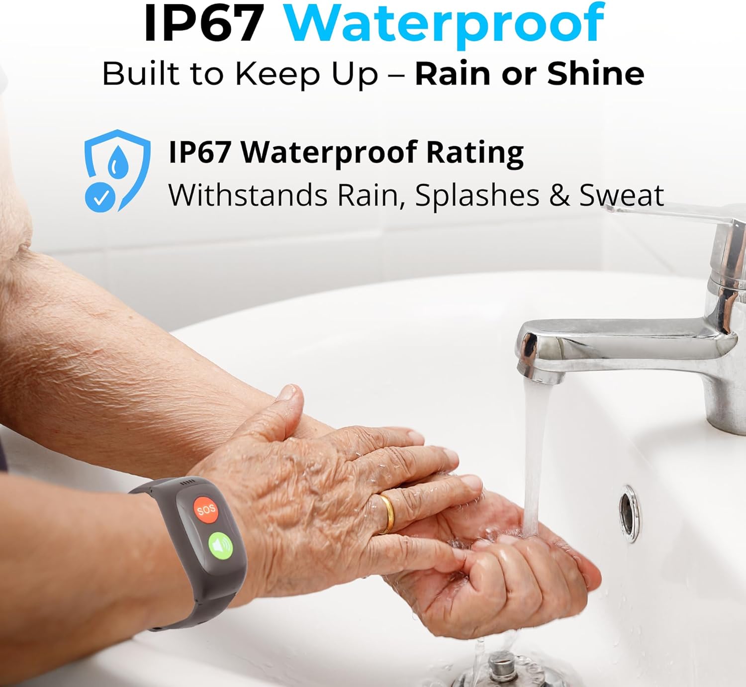 SecuLife SOS Wristband,Fall Detection, GPS Safety Bracelet for Seniors – SOS Button, Geo-Fencing, 2-Way Calling & Caregiver Tracking – Medical Alert Device, Simple & Reliable Alert System - Image 7