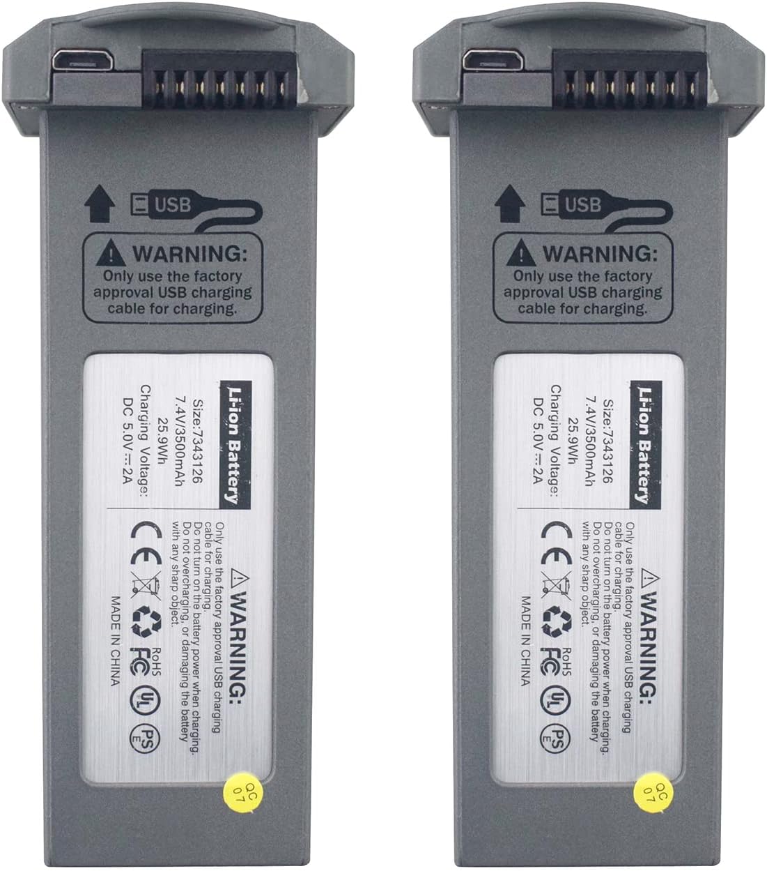 2PCS 7.4V 3500mAh Lithium Battery for 4DF4 4D-F4 Folding Aerial Photography Quadcopter Accessories Brushless Motor Remote Control Drone