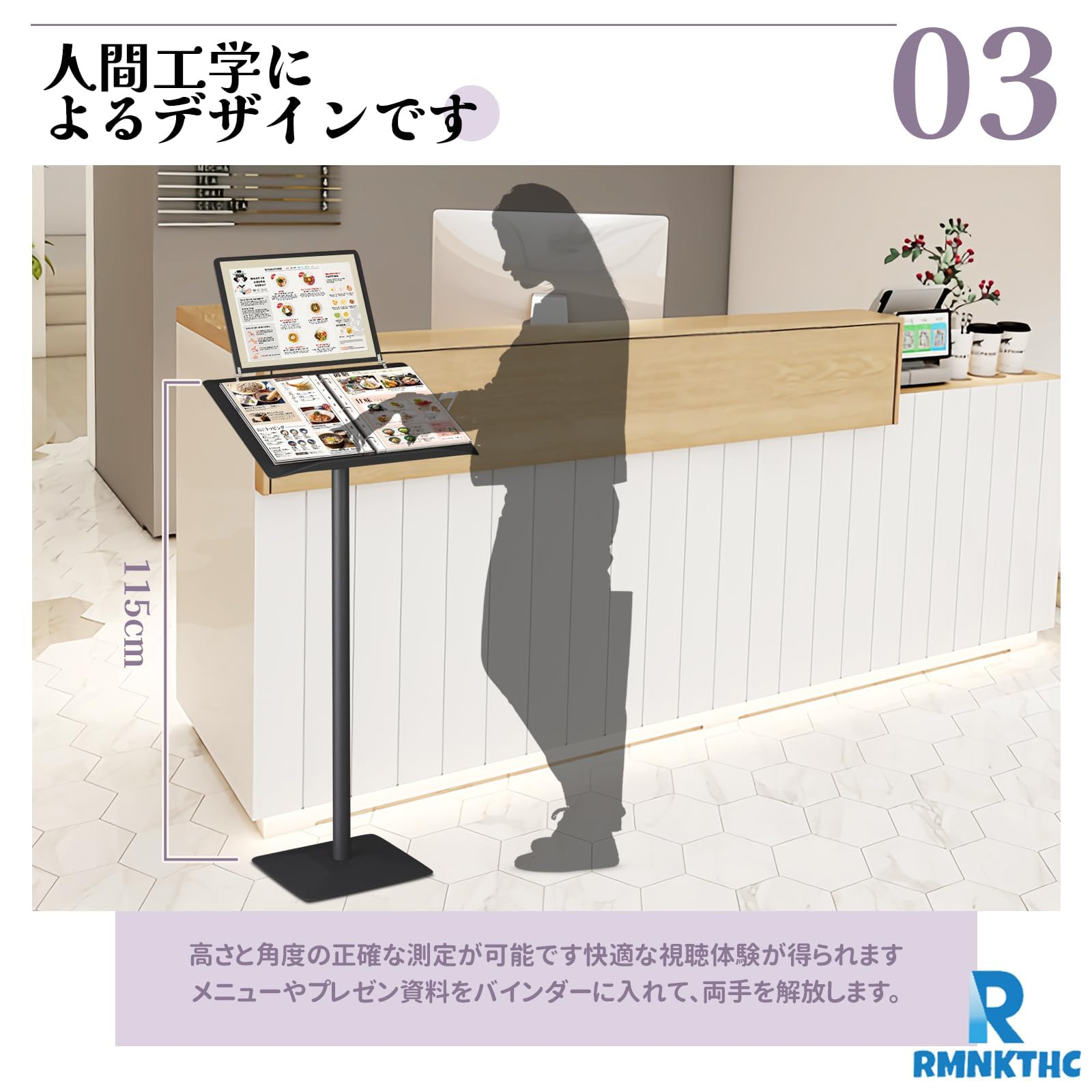 Amazon | 記名台、メニュースタンド 屋外 メニュー表 記名台 スタンド