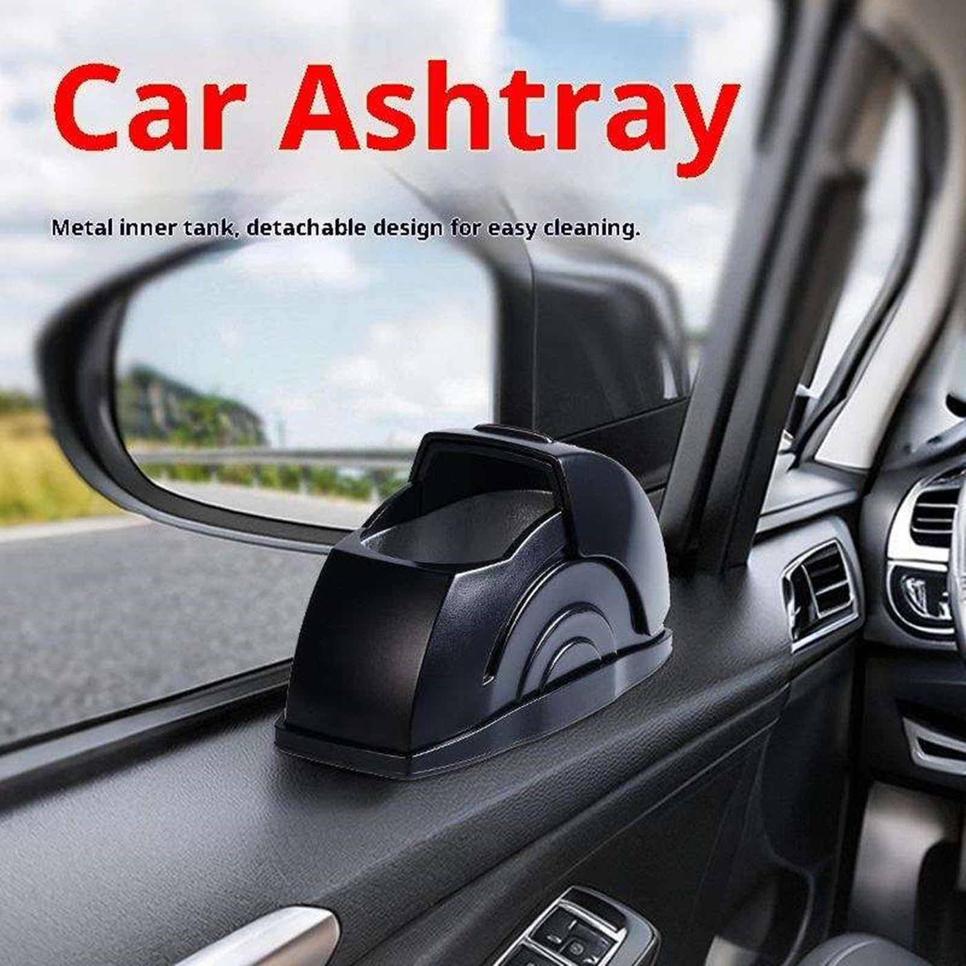 Car Ashtray, Portable Cup Holder image 2