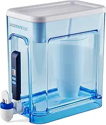 ZeroWater 22 Cup Ready-Read 5-Stage Water Filter Dispenser, NSF Certified to Reduce Lead and PFOA/PFOS, Instant TDS Read Out