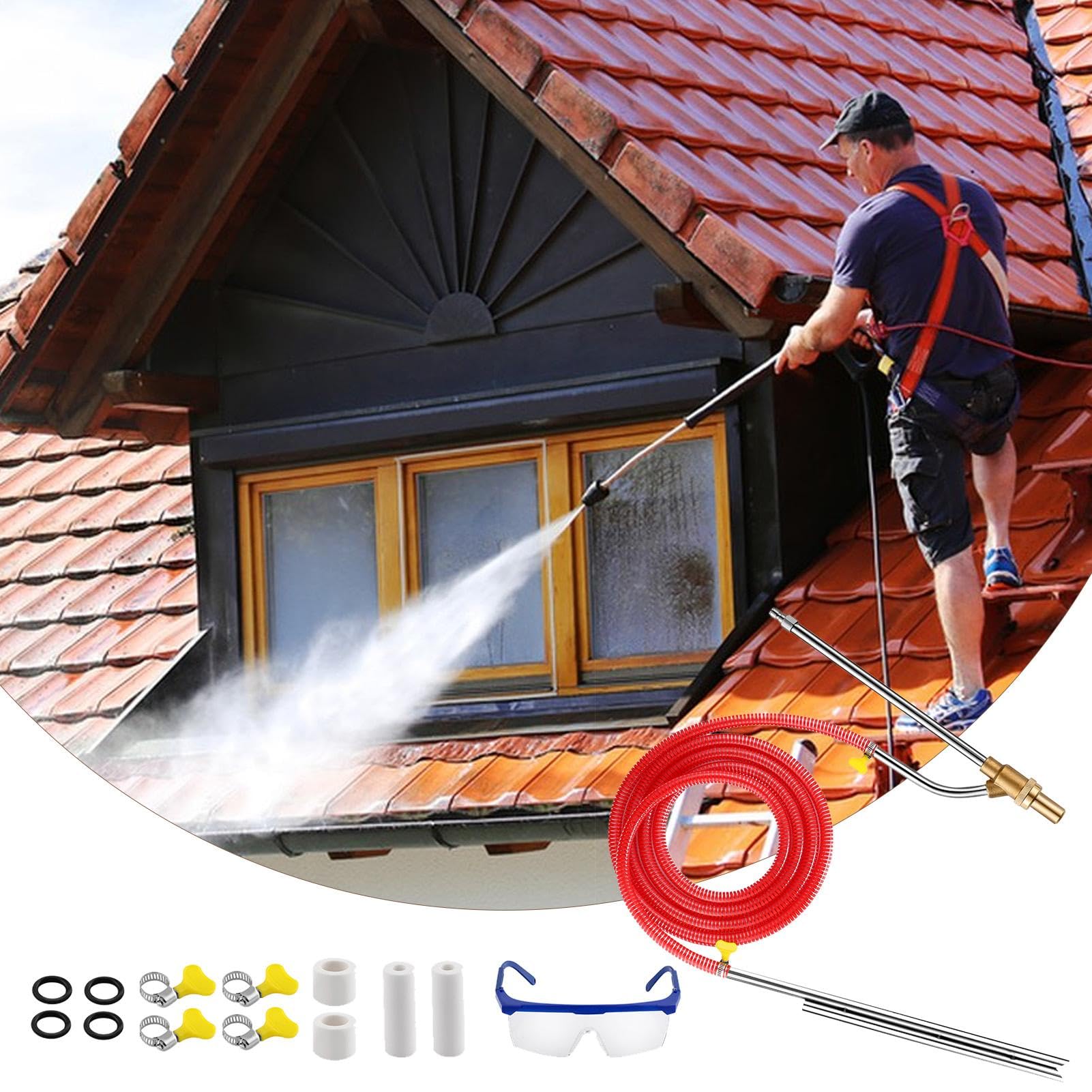 Kit di sabbiatura, kit di sabbiatura per idropulitrice, Sabbiatrici da 5000 psi per idropulitrice, Kit di sabbiatura a sgancio rapido da 1/4 di pollice per rimuovere ruggine, vernice e macchie