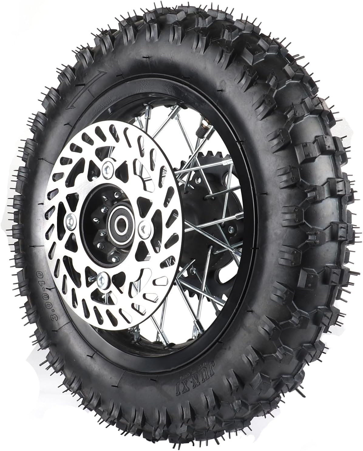 Amazon.com: Relibupdater 12mm Axle Rim Wheel with 80/100-10 3.00-10 ...