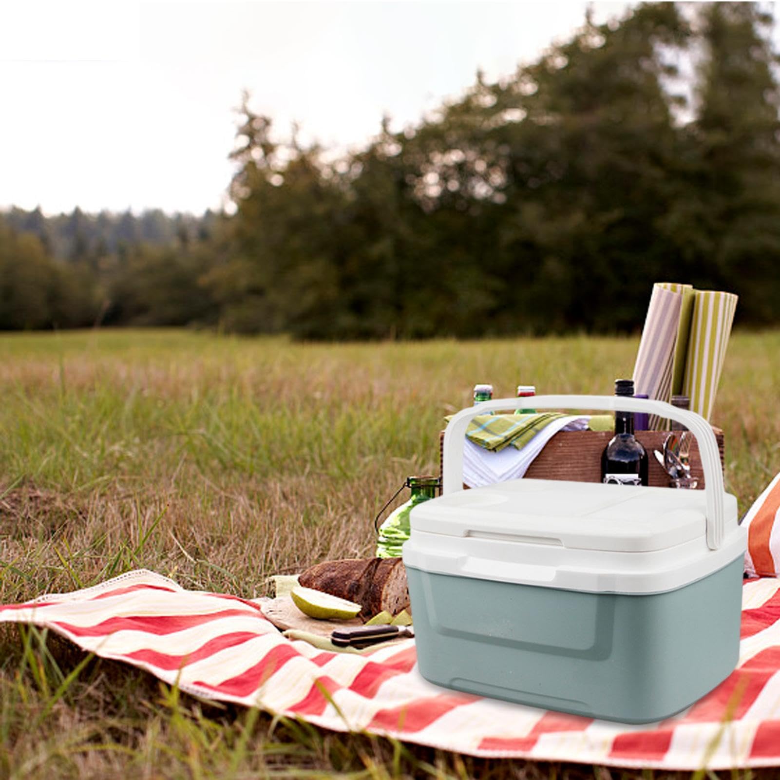 Glacière portable isolée - Seau à glace, sac isotherme de grande capacité