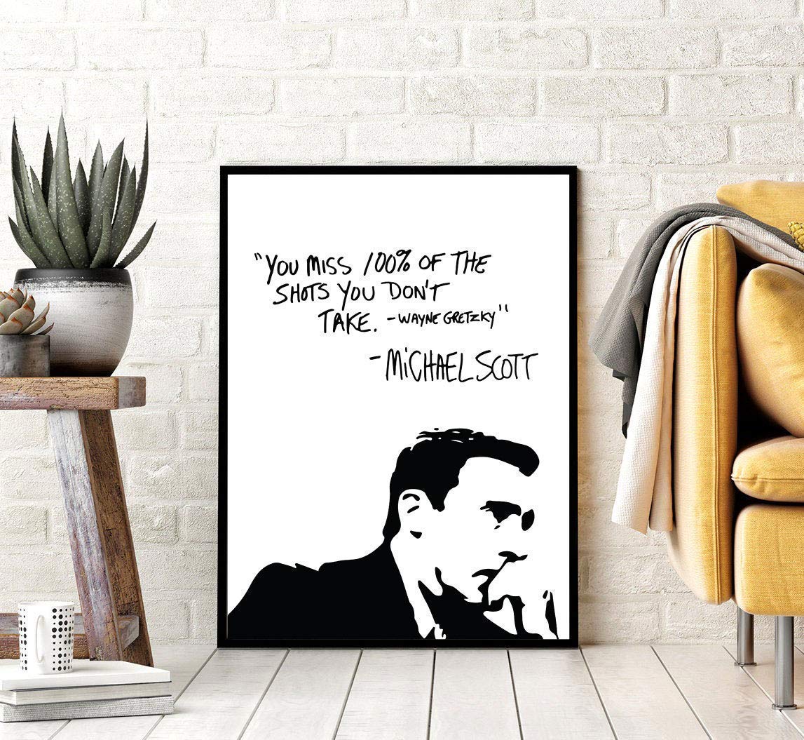 Buy Michael Scott Motivational Quote Poster Set 11x14 UNFRAMED Wall