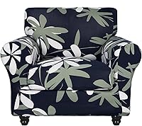 Vista 42 de SearchI Funda elástica para sofá, funda para sillón de 2 piezas con funda de cojín separada para silla, protector de muebles lavable para sala