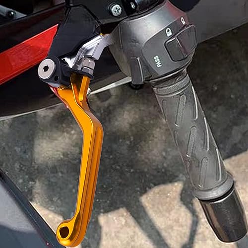 Vista 14 de PRO CAKEN 7/8" 0.866 in motocicleta universal aluminio 360° aleación mango de embrague plegable con asiento de montaje para motocicleta Street