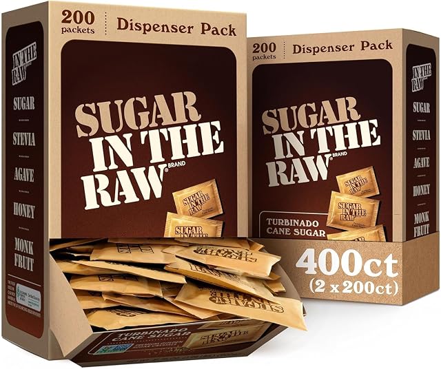 Sugar In The Raw Turbinado Cane Sugar Packets