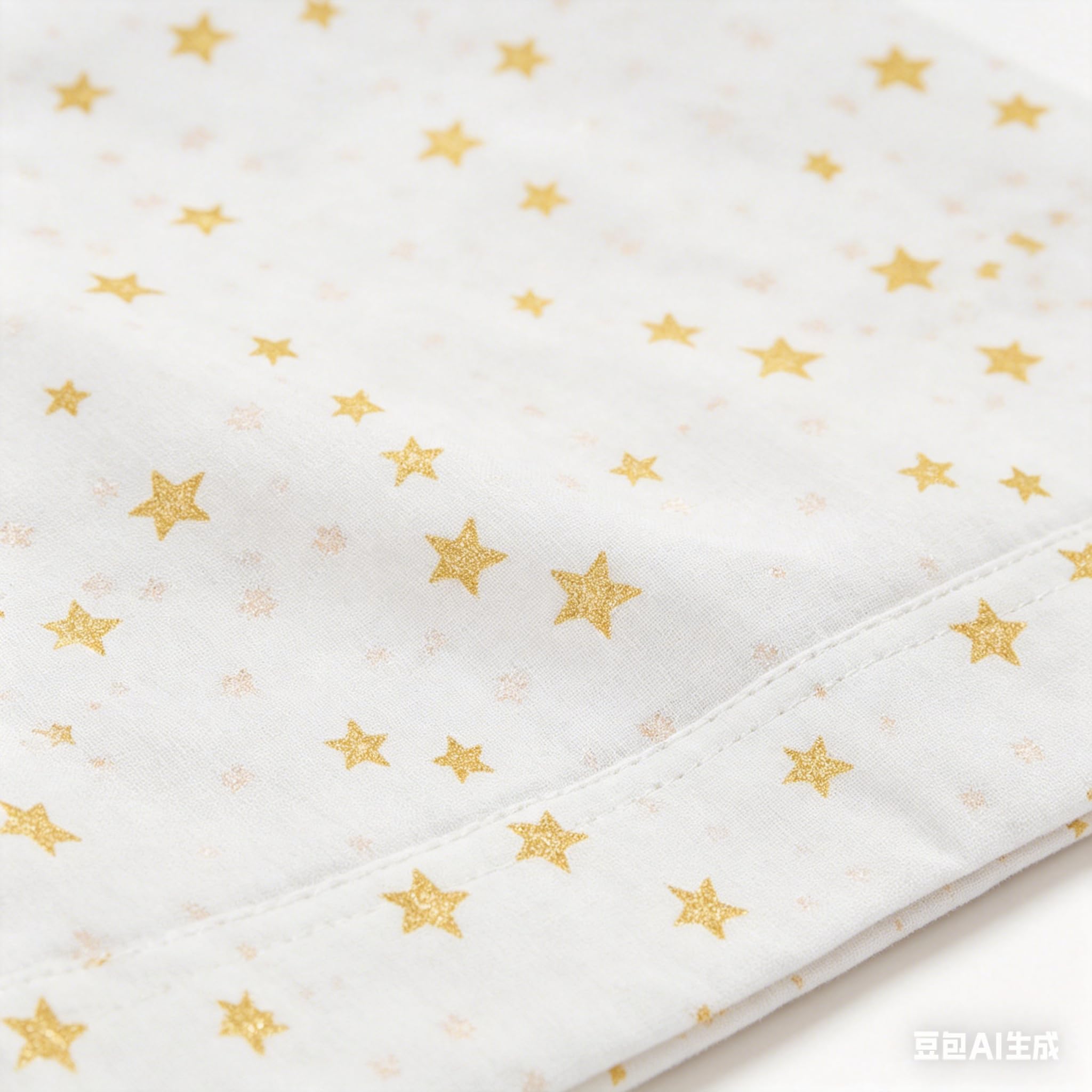 various Set Lenzuola Lettino Neonato 60x120 cm, 100% Cotone Extra Morbido, Include Lenzuolo con Angoli, Lenzuolo Sopra e Federa, Biancheria Letto Bambino Traspirante Motivo Stelle Beige