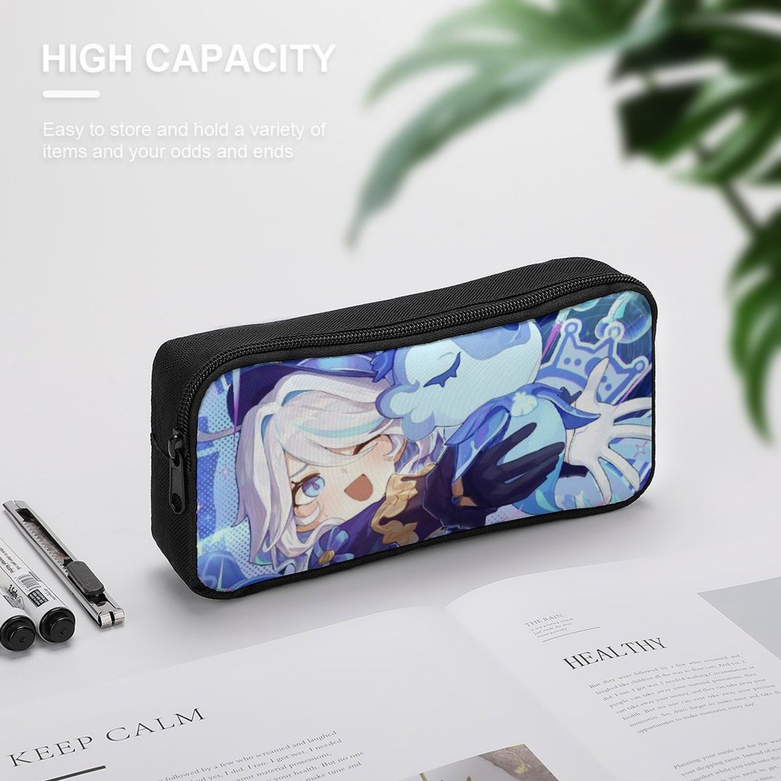 Amazon.co.jp: 原神 フリーナ ペンケース ガジェット 収納 ふでばこ