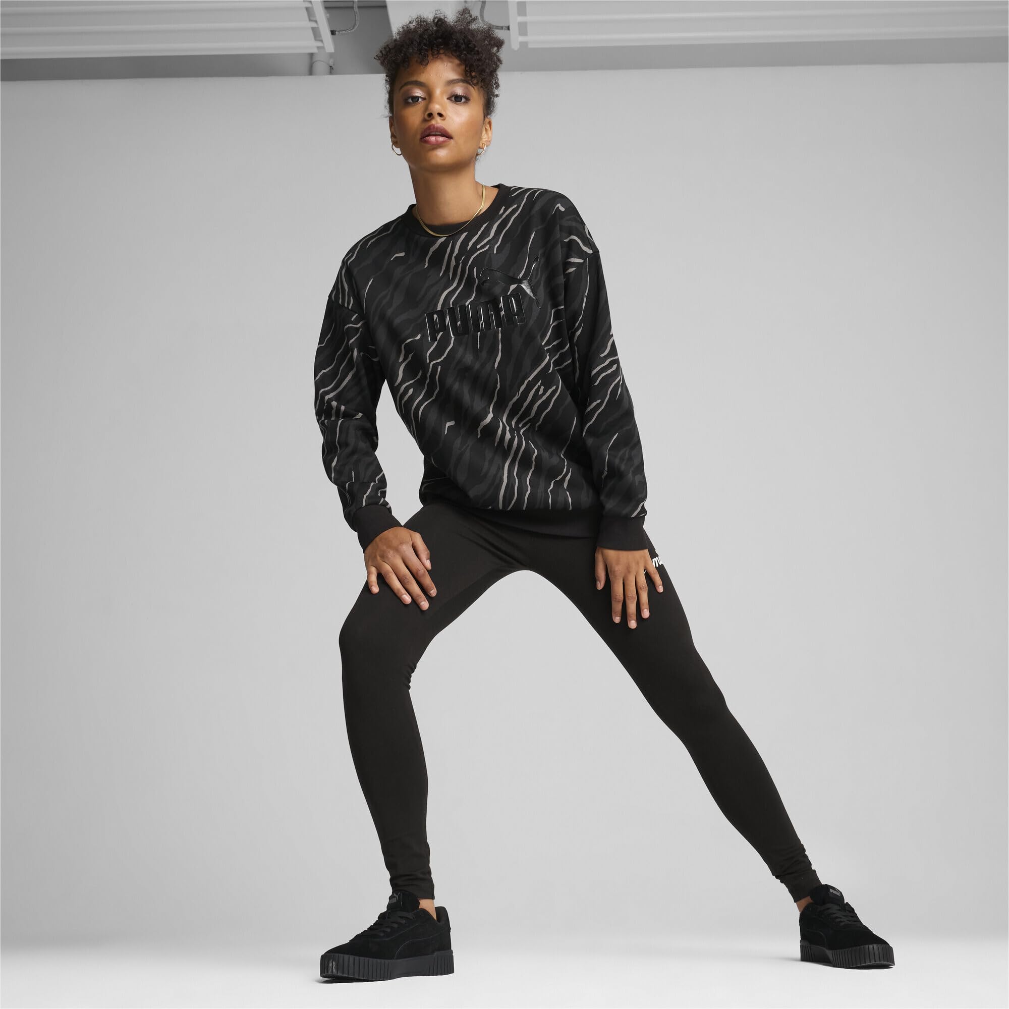Puma ESS+ Animal AOP Crew FL Sudor Mujer (Pack de 1)