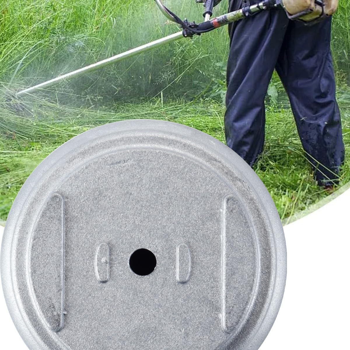 Ba-se de lame de coupe-herbe en métal pour débroussailleuse, pièces de rechange pour tondeuse à gazon électrique de jardin, accessoires