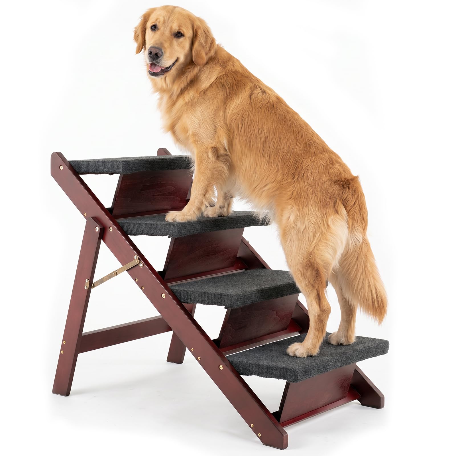 MEWANG Wooden 3-in-1 Pet Stairs and Ramp